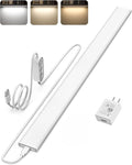 ASOKO Plug-in Under Desk Light, 24Inch LED Workbench Lights with Super Brighten 900Lumen and Smart Memory Function,3 Temps (3000K/4000K/6000K) for Kitchen Sink/Desk/Workbench