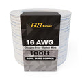 GS Power 100 Ft Duplex Marine Wire, 16 Gauge Wire, Oxygen-Free Tinned Copper 16 AWG Electrical Boat Wiring, Sheathed Copper Marine Grade Electrical Cable for Boat Automotive RV Camper Trailer