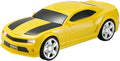 WSTER Sports Car Model Bluetooth Speaker with Stereo Sound, TWS Pairing, LED Party Lights, USB/TF Playback, Movable Wheels, Unique Retro Car Gifts (Yellow)