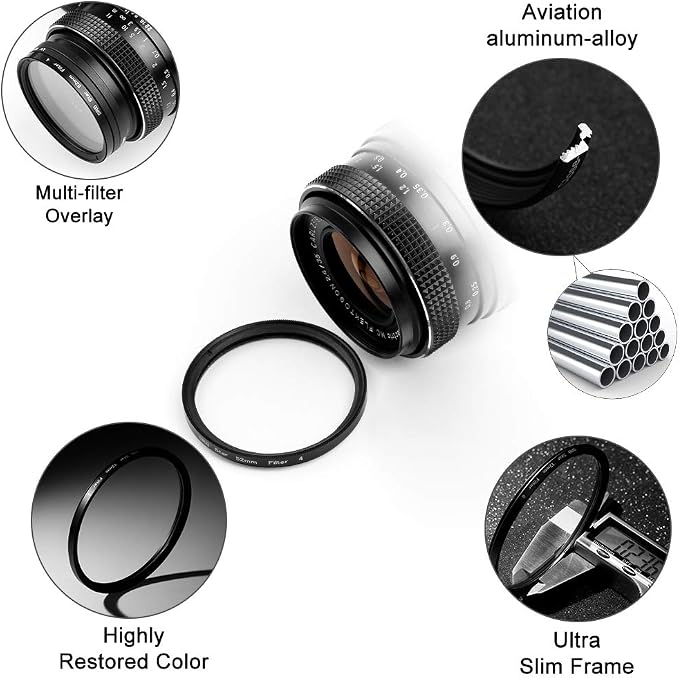 Sedremm Compatible with 52mm Star Filter 3 Pieces Starburst Lens Filter Canon - Image 2