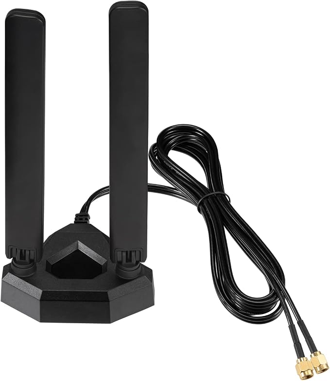 Eightwood WiFi 6E Tri-Band Antenna 6GHz 5GHz 2.4GHz Gaming WiFi Antenna by Eightwood