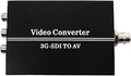 HDSUNWSTD HD 3G SDI to AV CVBS Video Converter Support 1080P L/R Audio Output SD-SDI HD-SDI Signal for TV