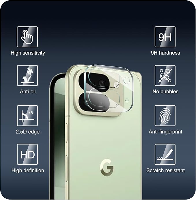 4-Pack Camera Lens Protector for Google Pixel 10 Pro Fold, Tempered Glass - Image 3