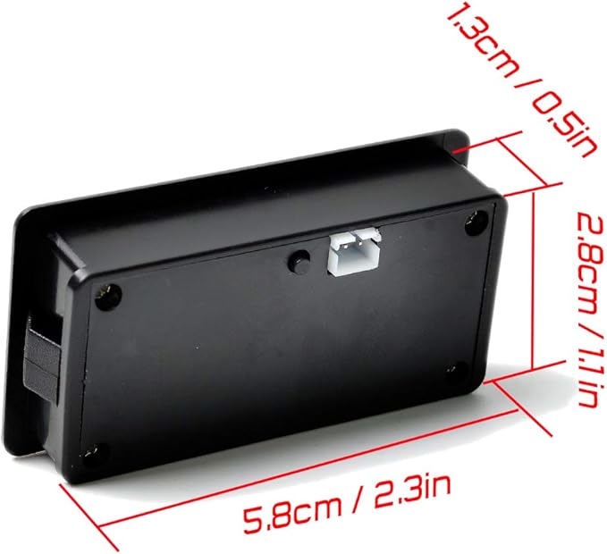 12V-48V Battery Meter, Voltage Indicator, Lead-Acid & Lithium Ion Battery Monitor, for Motorcycle, Car, Truck, Vehicle, Marine, Boat, Golf Cart, Club Car, Forklift