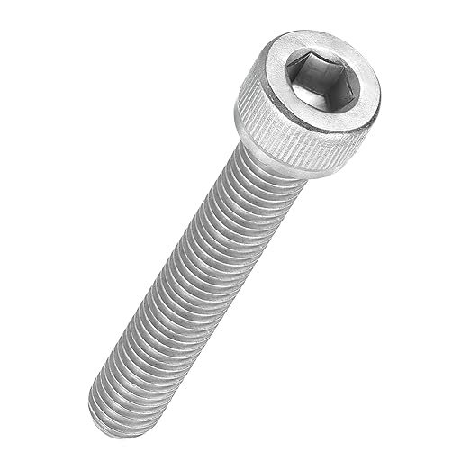 Kozelo 10pcs Socket Head Cap Screws - [M8-1.25 x 55mm] 304 Stainless Steel Allen Socket Drive for Electrical Motor 3D Printing Fan Engine Replacement Use, Silver
