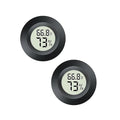 2pcs Mini Hygrometer Thermometer Indoor Outdoor Round Humidity Meter by Maiweitong