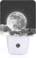 FSHVQKD Moon in Cloud Night Light,Plug-in Nightlights Auto Sensor Night Lamp Dusk to Dawn Lamp Home Decor for Nursery Children Girls Boys