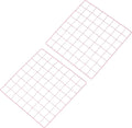 PATIKIL 16"x16" Wire Grid Panel, 2 Pack Board Photo Pictures Memo Display Grid Panels Hanging Organizer Wall Decorative Panel for Home Office Wedding, Pink
