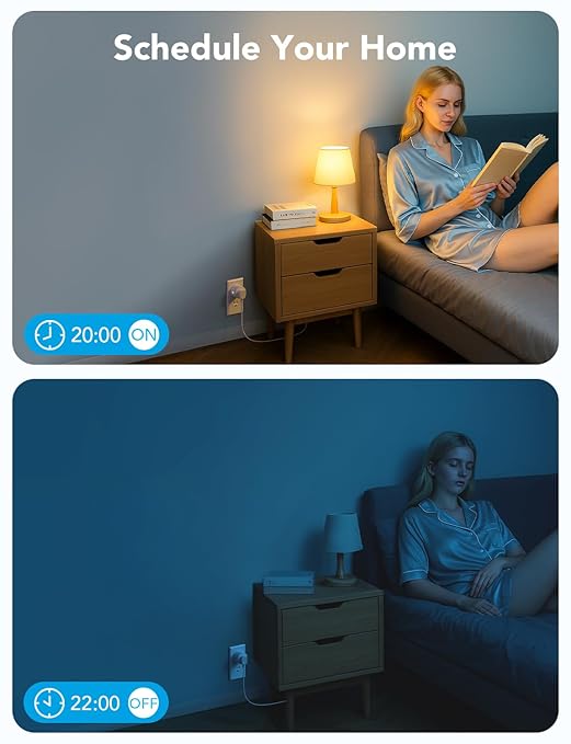 Govee Smart Plug, WiFi Plugs Work with Alexa & Google Assistant, Smart Outlet with Timer & Group Controller, WiFi Outlet for Home, No Hub Required, ETL & FCC Certified, 2.4G WiFi Only, 2 Pack