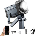 Video Light, COLBOR CL220M LITE 220W Continuous Output Lighting 2700-6500K CRI96+ 10,800Lux at 3.3ft COB Studio Light with 7 Light Effects Bowens Mount APP, Video-Light-Studio-LED-Photography