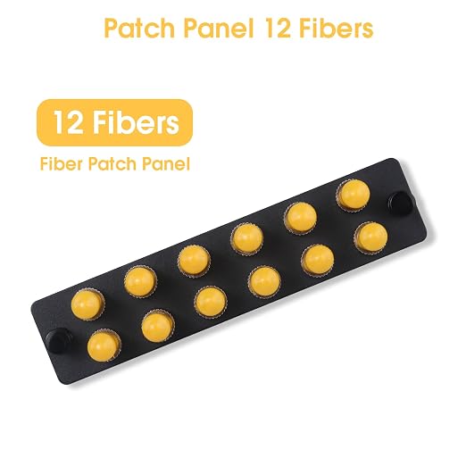 2-Pack 12 Simplex ST Fiber Patch Panel - Image 3