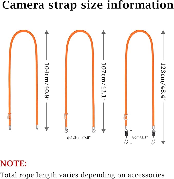 VOVMOEYA Nylon Braided Camera Rope Strap, Camera Neck Shoulder Strap - Image 6