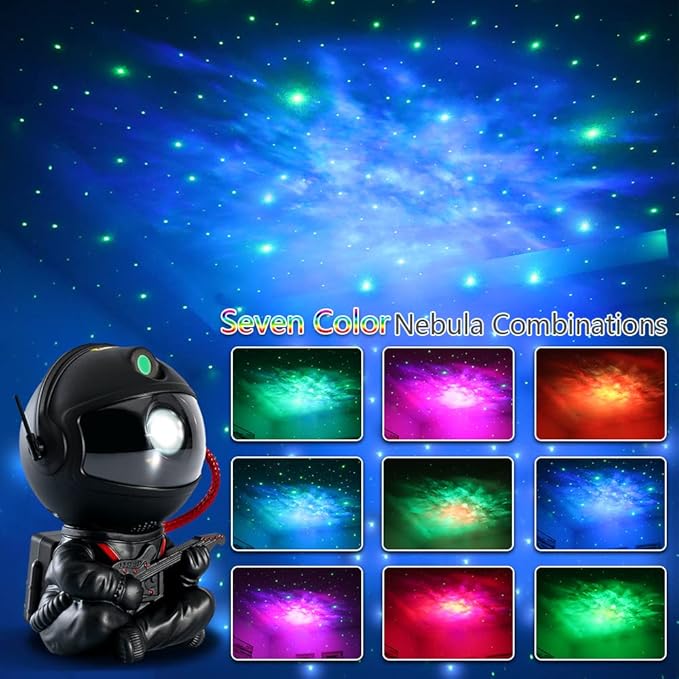 SHJQJJLBCQ Galaxy Projector, Astronaut Star Projector, Kids Night Light for Bedroom, Adult Playroom,Ceiling, Room Decoration