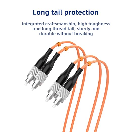 FC/UPC to FC/UPC Fiber Patch Cable, 10M/32.8FT OM1 Multimode Duplex 62.5/125µm - Image 5
