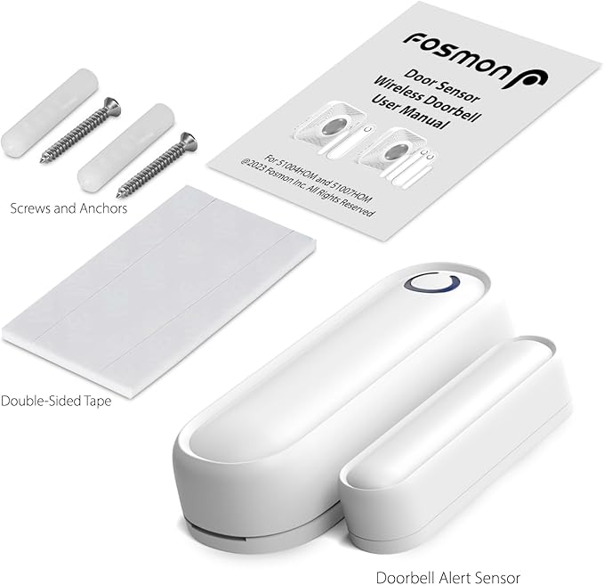 Fosmon WaveLink 51018HOM Add-On Door Contact Sensor Unit (No Receiver) - White