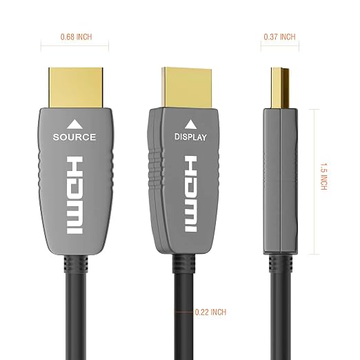 RUIPRO 8K HDMI Fiber Optic Cable CL2 Rated 200 Feet 48Gbps 8K60Hz 4K120Hz - Image 7