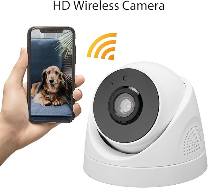 ZASCHMOY Home Security Camera, 1080P HD 2MP Indoor WiFi Surveillance Camera with Night and 2 Way Audio, for Baby Pet Monitor, Works