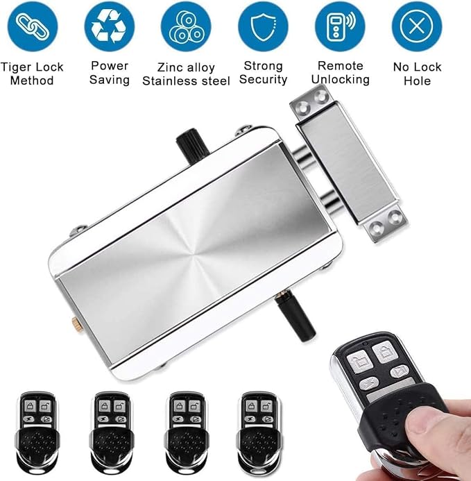 Remote Control Electronic Intelligent Door Lock, Smart Wireless Anti-Theft Home - Image 8