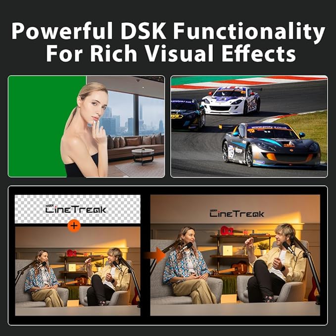Cinetreak C2S HDMI & SDI 5.5'' Screen Multi-Format PTZ Control Video Switcher Mixer with REC, Playback, Macro Media,Vertical Livestream （NDI updatable）