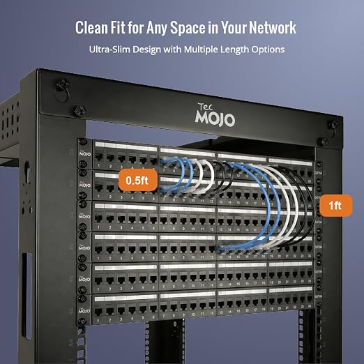 Tecmojo UL Listed Ultra-Slim Cat6a 0.5ft Ethernet Cable, 30AWG 100% Pure Copper - Image 4