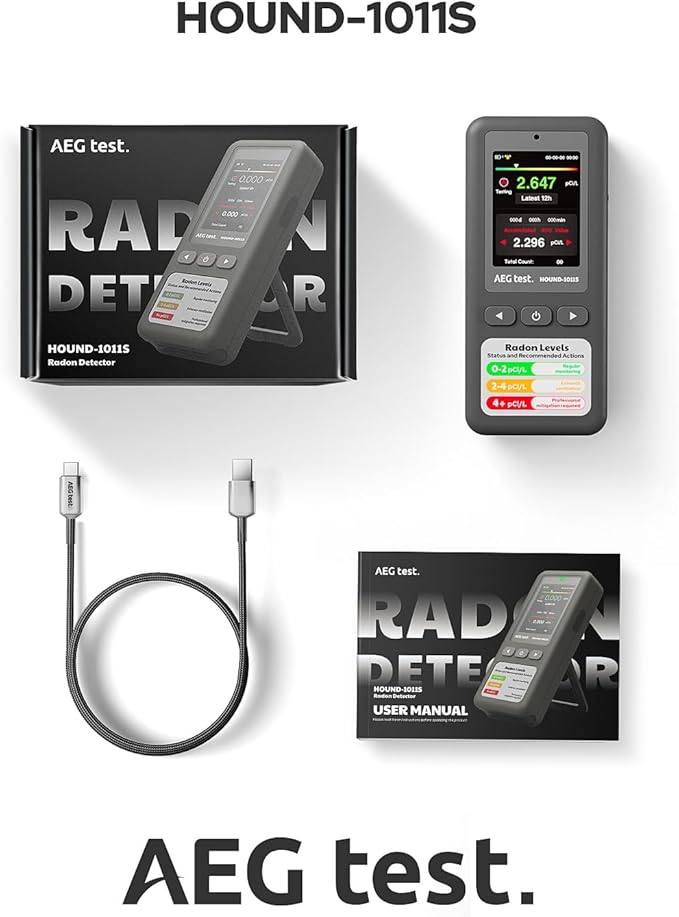 HOUND-1011S Portable Radon Detector, High-Accuracy Sensor - Image 7