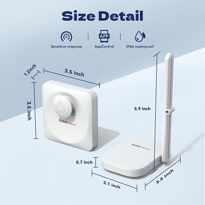 Baldr Smart Water Leak Detector Wireless Wi-Fi Water Sensor - Image 7
