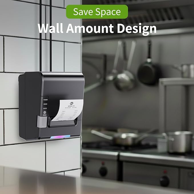 Rongta POS Printer, 80mm Thermal Receipt Printer, Restaurant Kitchen Printer - Image 4