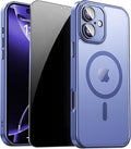 for iPhone 16 Plus Case with Privacy Screen Protector and Camera Protection by ZOZDOKG