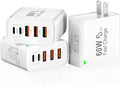 3Pack USB C Fast Charger Block, Total 60W 5-Port USB C Wall Charger 30W Type C Charging Block, 2USB C+3USB A PD 3.0 Multiport Charging Cube for iPhone 17 16 15 14 Pro Max, G-alaxy S25 S24 Ultra, i Pad