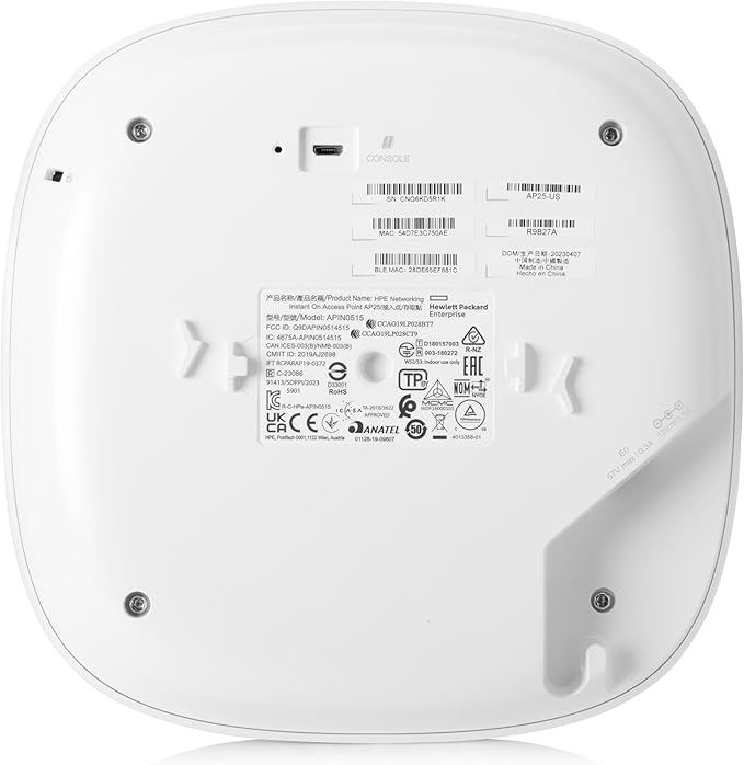HPE Networking Instant On Access Point AP25 4x4 WiFi 6 Indoor Wireless Access - Image 2