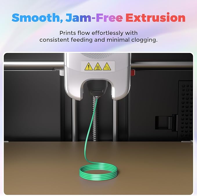 Flashforge 3D Printer Filament Silk PLA 1.75mm 1kg Spool-Dimensional Accuracy +/- 0.02mm (Green)