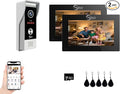 Video Doorbell Intercom System,7 Inches Touch Screen Video Doorbell Door Phone System,Support Remote Unlock, Dual-Way Intercom,Night Vision for Villa House Office Apartment (1-Camera + 2-Monitor)