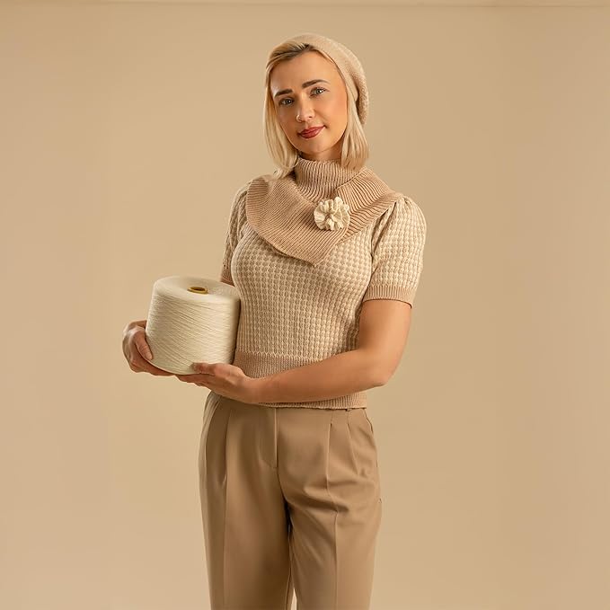 Kate Seamless Paper Backdrop for Photography Beige Cream Backdrop Paper - Image 4