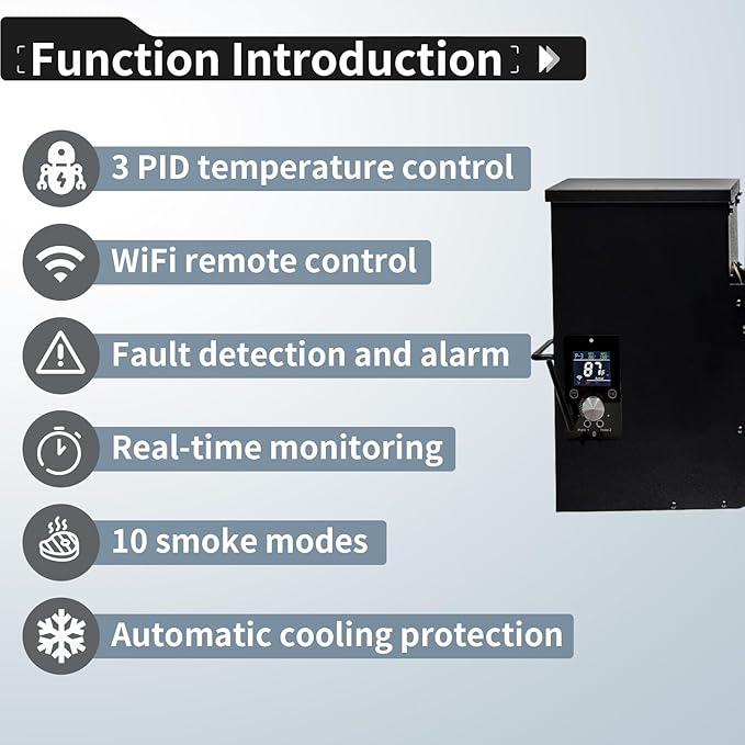 Smart WiFi Universal PID Upgrade Temperature Control Board with APP Smart Control for Pit Boss, Traeger, Z Grills & Smokers – Enhanced Digital Grill Controller Replacement with 1 Hot Rod