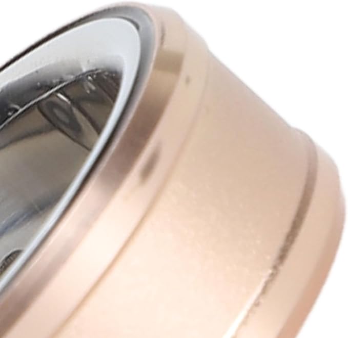 FOSA Smart Health Ring, NFC Sleep Monitor with Temperature Tracking, Step Counter, IP68 for Video Scrolling, Book Page Flipping (Gold)