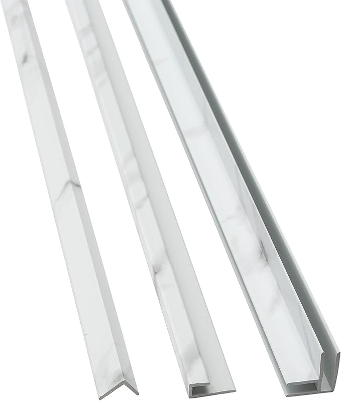 Palisade 78in x 36in x 36in Waterproof Vinyl Corner Shower Surround Kit with Accessories in Urban Glacier