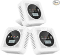 3 Packs,2-in-1,Smoke Carbon Monoxide Detector,Carbon Monoxide Detector,Smoke Alarm,CO Alarm, 85 db Sound,Battery Powered CO Alarm with LEDs,LCD Digital Screen,Test Button,3 Packs