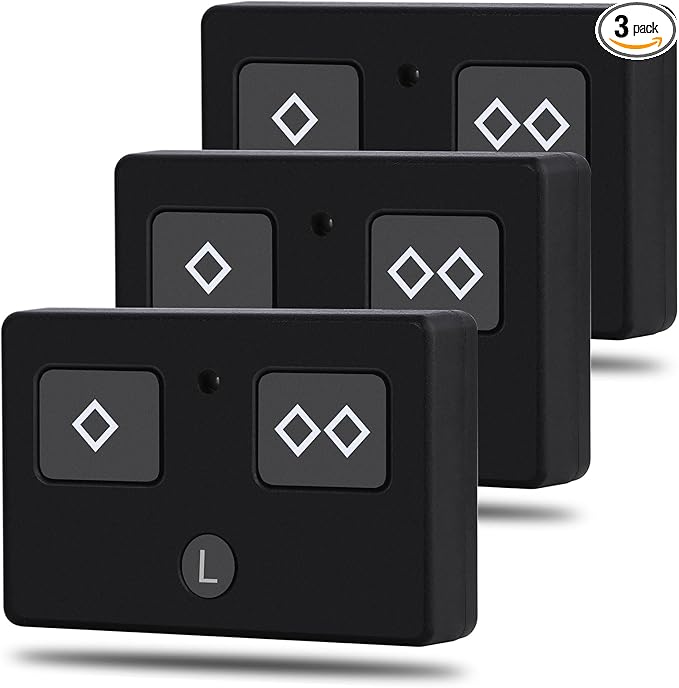 3-Button Remote Transmitter Replace for AXS1 for AXP1(3 Packs), Fit Automatic Gate Opener for TDS2 TSS1XP TDS2XP TSS1 LDM2 LDM2K HDP1 HDP2 DD2U LSM1 DS1U, Fits for Single and Double Opener Systems