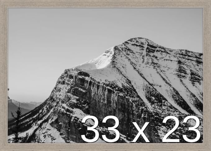 Frame It Easy 33 x 23 Rustic Gray Wood Frame (Derby)