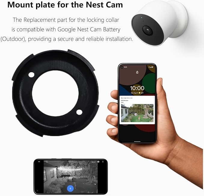 TEYOUYI Wall Mount for Google Nest Camera Replacement Part - Image 2