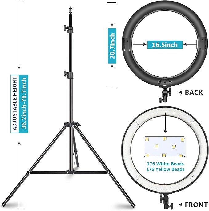 NEEWER 20 inch LED Ring Light Kit - Image 2