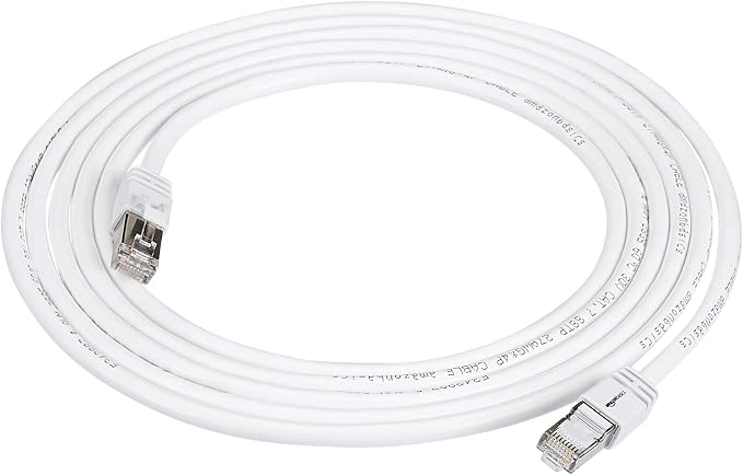 Amazon Basics RJ45 Cat 7 Ethernet Patch Cable, 10Gbps High-Speed, by AmazonBasics