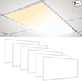 CycevSun 6-Pack 2x4 LED Flat Panel Light Drop Ceiling 0-10V Dimmable, 30/40/50W Selectable, 3000K 4000K 5000K Switchable, 120-277V, ETL Listed