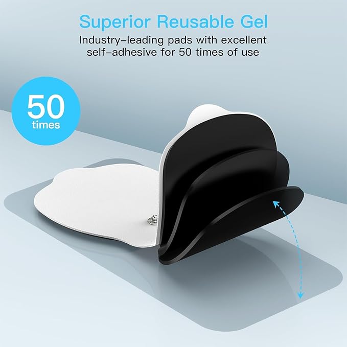 Wireless TENS & EMS Unit Back Pain Relief Massager - APP Controlled Bluetooth EMS Muscle Stimulator Machine for Back Shoulder Leg Neck Pain Relief