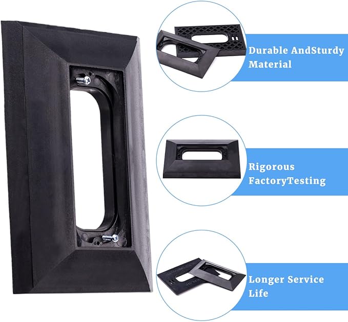 Doorbell Mounting Bracket Adapter Plate Compatible with Nutone M&S Intercom Ring and Similar Ring Doorbell Accessories Contains Hidden Screws Mount Video Door Bell Kits Black