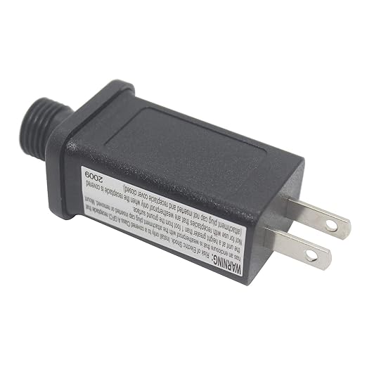 4.5V LED Controller LED Transformer Class 2 Power Supply, IP44 Waterproof Low Voltage Transformer US Plug for Christmas Light, String Light (4.5v 0.6a 1pack)