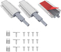 3 Pack Push to Open Cabinet Hardware, Touch Latches for Cabinet Doors, Magnetic Cabinets Latch, Magnetic Push Latches for Cabinets to Open Latch，Silver