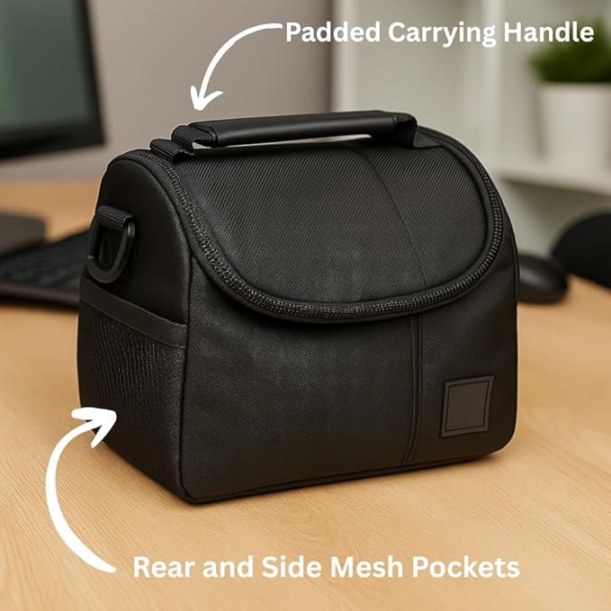 eCostConnection Medium Camera Bag Case – Soft Padded Camera Equipment Bag - Image 3