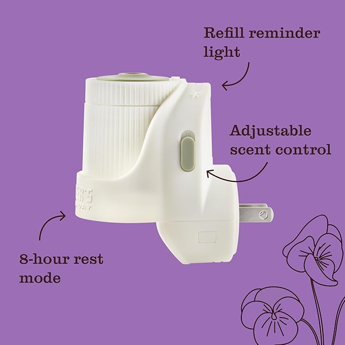 MRS. MEYER'S CLEAN DAY Scented Oil Refills, Compassion Flower, contains 2 .67 fl oz refills