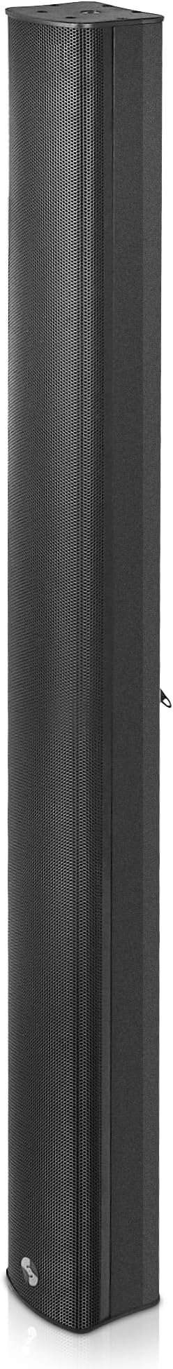 Sound Town Weatherproof Compact Aluminum Line Array Column Speaker with Wall Mount Bracket, 10 x 3 Woofers, 6 x 1.2 Dome Tweeters, Black, for Church, Indoor & Outdoor Installation (CARPO-M106B)